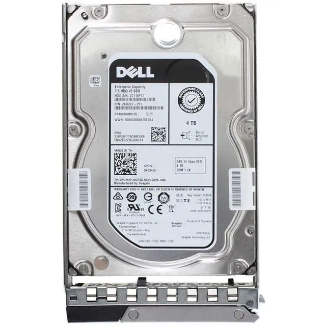 Alt view image 5 of 5 - (NOT FOR HOME PC!) FCHXF-CD1 Dell 4TB 7.2K 512n 12Gbps NL SAS SED FIPS 3.5 HDD Ent. Capacity v5