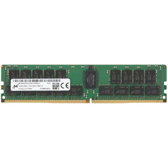Alt view image 3 of 6 - (NOT FOR HOME PC!) MTA36ASF4G72PZ-2G9E2UI Micron 32GB 2Rx4 DDR4 PC4-2933 RegP