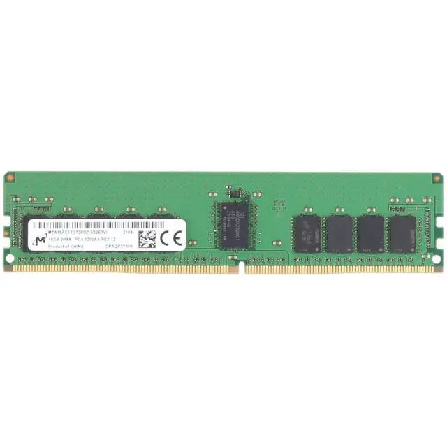 Alt view image 3 of 6 - (NOT FOR HOME PC!) Micron 16GB PC4-3200 2Rx8 DDR4 ECC REG RDIMM RAM Memory MTA18ASF2G72PDZ-3G2E1VI