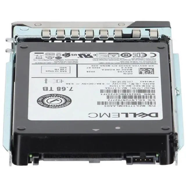 Alt view image 4 of 5 - (NOT FOR HOME PC!) RVYD5-CP1 Dell 7.68TB 12Gbps SAS RI TLC 2.5 SSD PM1643 CPO
