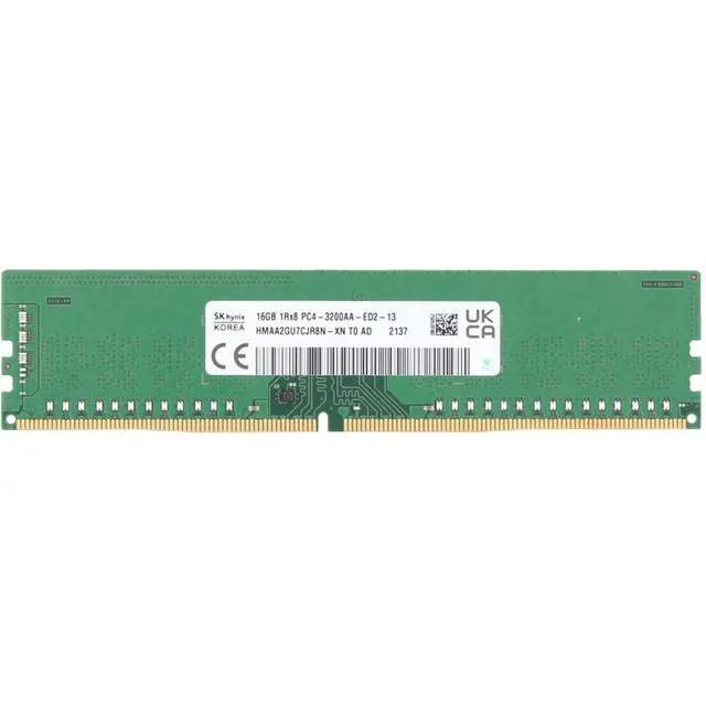 Alt view image 2 of 6 - (NOT FOR HOME PC!) HMAA2GU7CJR8N-XN Hynix 16GB 1Rx8 DDR4 PC4-3200 ECC UnBuffered