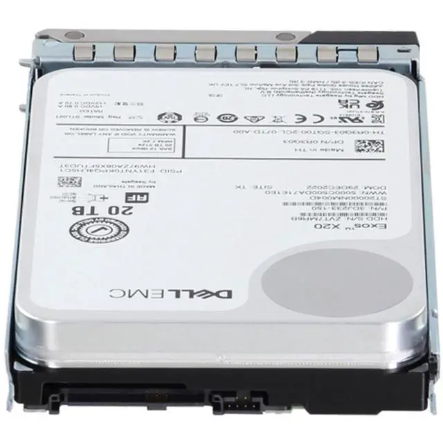 Alt view image 4 of 7 - (NOT FOR HOME PC!) R3G03 Dell 20TB 7.2K 512e 12Gbps NL SAS 3.5 HDD Exos X20