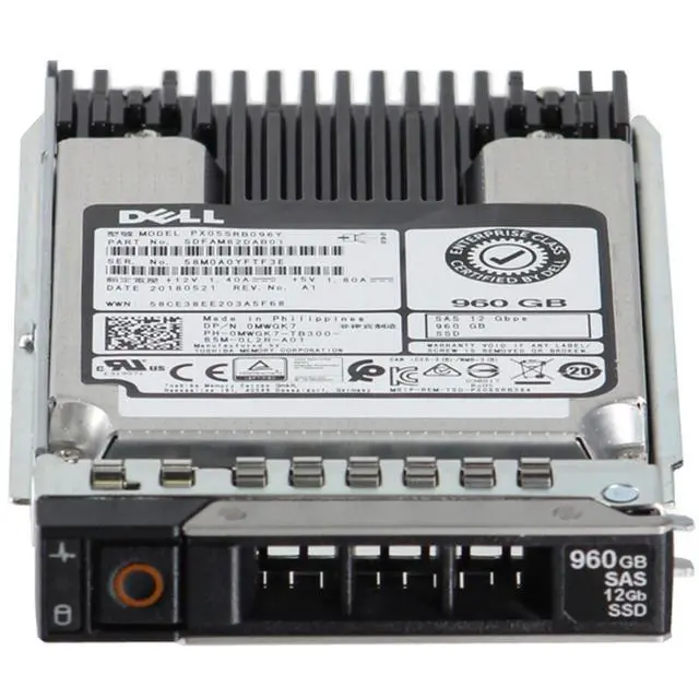 Alt view image 2 of 5 - (NOT FOR HOME PC!) MWGK7-CP1 Dell 960GB 12Gbps SAS RI MLC 2.5 SSD PX05SRB096Y CPO