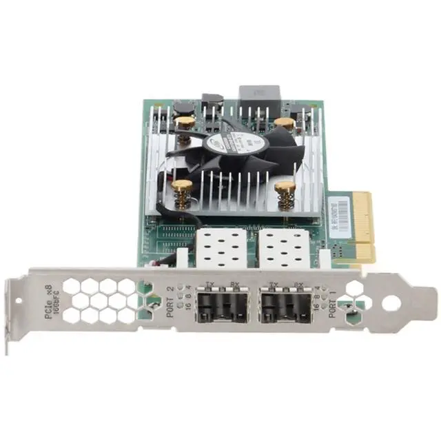 Alt view image 2 of 7 - HD8310405-75 QLogic QLE2672-WBF Dual 16Gb SFP+ HBA FH