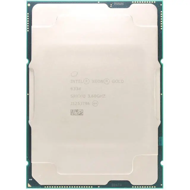 Alt view image 3 of 3 - SRKXQ 8-Core 3.6GHz (3.7GHz) 3200MHz 18M 165W - Intel Xeon Gold 6334 -R