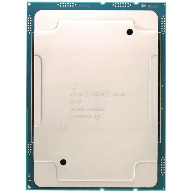 Alt view image 3 of 6 - Intel Xeon Gold 6148 20-Core 2.4GHz DDR4-2666 27.5M 150W (SR3B6) -R -R