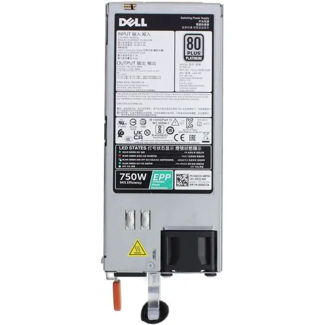 Alt view image 3 of 5 - G6CCK Dell 750W EPP 80+ Platinum PSU