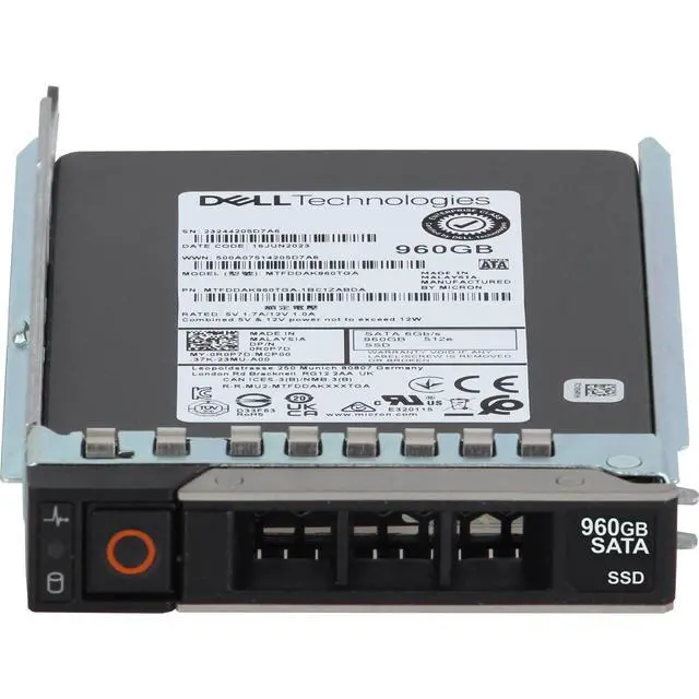 Alt view image 2 of 7 - R0P7D Dell 960GB 6Gbps SATA RI TLC 7mm 2.5 SSD 5400 Pro