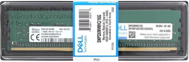 Alt view image 3 of 3 - HMCG78AHBRA478N Hynix 16GB 1Rx8 DDR5 RDIMM- 6400MT/s