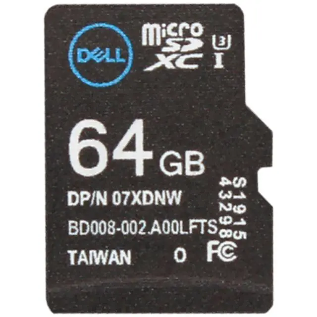 Alt view image 5 of 7 - 7XDNW Dell 64GB microSD Card