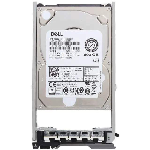 Alt view image 5 of 5 - (NOT FOR HOME PC!) 4WX8Y-CP2 Dell 600GB 10K 512n 12Gbps SAS 2.5 HDD AL15SEB CPO