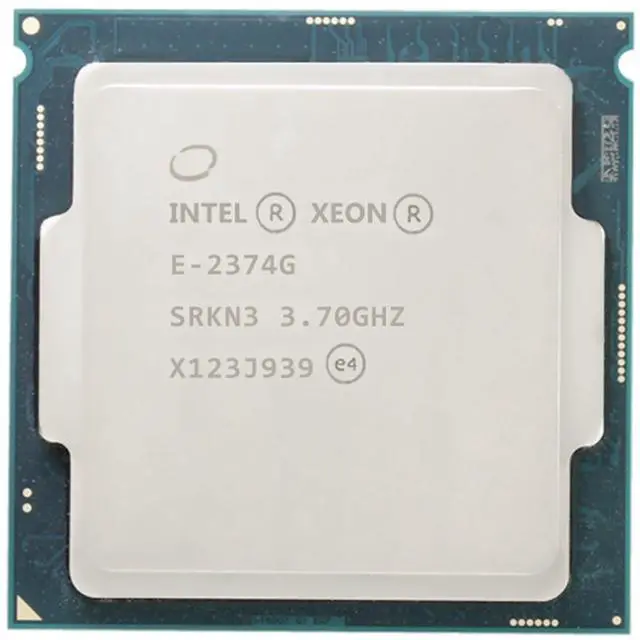 Alt view image 3 of 3 - SRKN3 Intel Xeon E-2374G 4C 3.70Ghz 8M DDR4-3200 80W -R