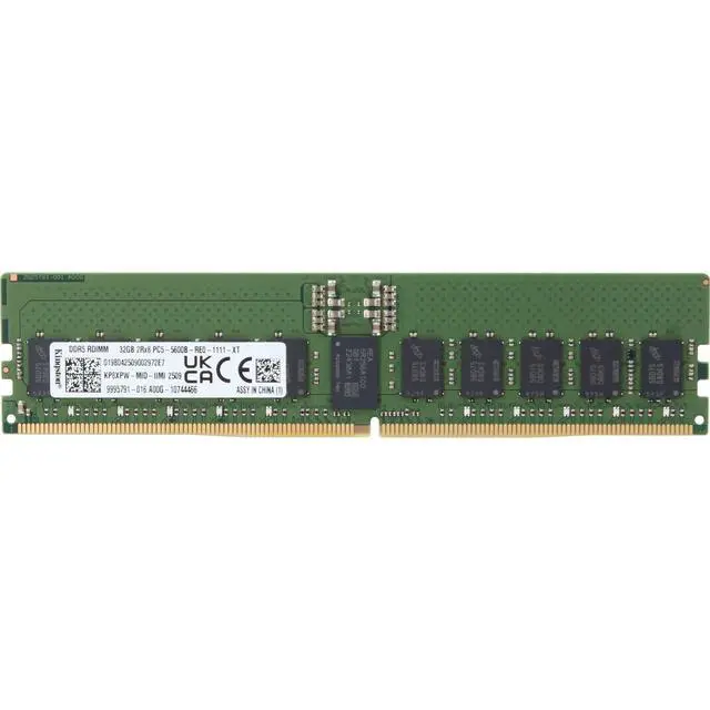 Alt view image 3 of 3 - KP8XPW-MID-IIMI 2509 Kingston 32GB 2Rx8 DDR5 RDIMM- 5600MT/s