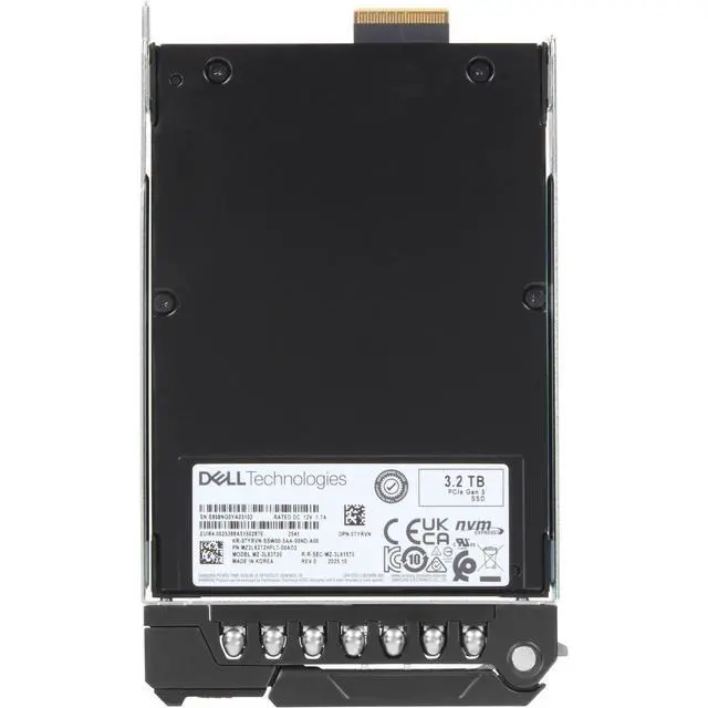 Alt view image 5 of 5 - TYRVN-CD1 Dell 3.2TB Data Center NVMe Gen5 MU TLC E3.S SSD PM9D5a