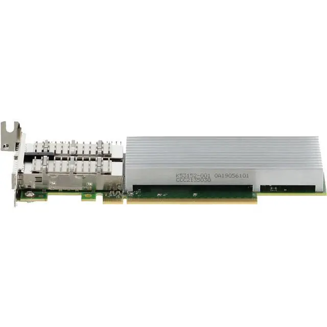 Alt view image 3 of 7 - DWNRF Dell Intel E810-CQDA2 Dual 100Gb QSFP28 LP Adapter