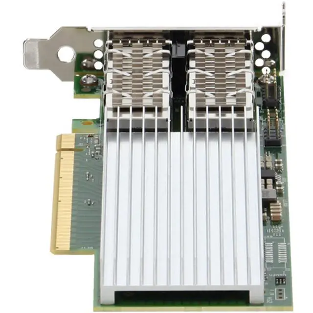 Alt view image 4 of 7 - DWNRF Dell Intel E810-CQDA2 Dual 100Gb QSFP28 LP Adapter