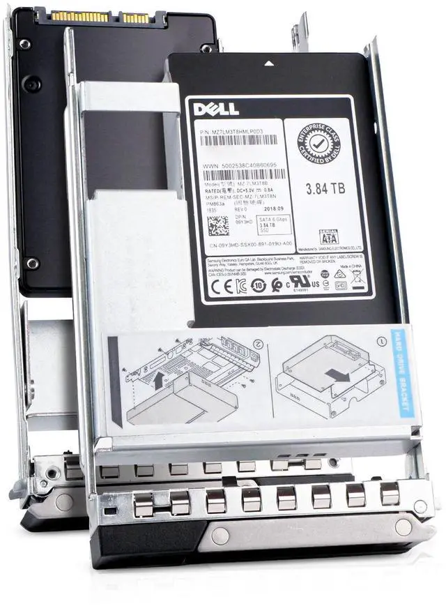 Main image of Dell 3.84TB SATA 6Gb/s 3D TLC 1.3 DWPD 3.5" Read Intensive SSD 09Y3HD Hybrid G16