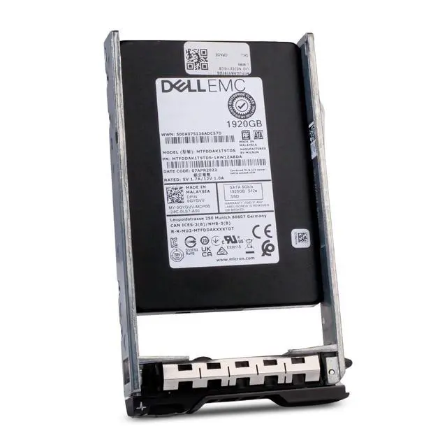 Alt view image 4 of 7 - Dell 1.92TB SATA 6Gb/s 3D TLC 512e 1.5 DWPD 2.5" Enterprise SSD 0GYGVV G13