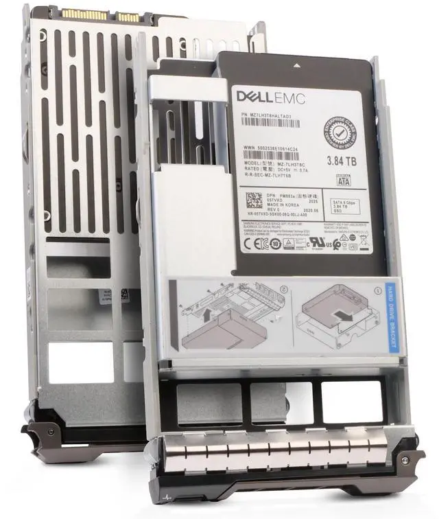 Main image of Dell 3.84TB SATA 6Gb/s 3D TLC 1 DWPD Hybrid 3.5" Enterprise SSD 05TVXD G13