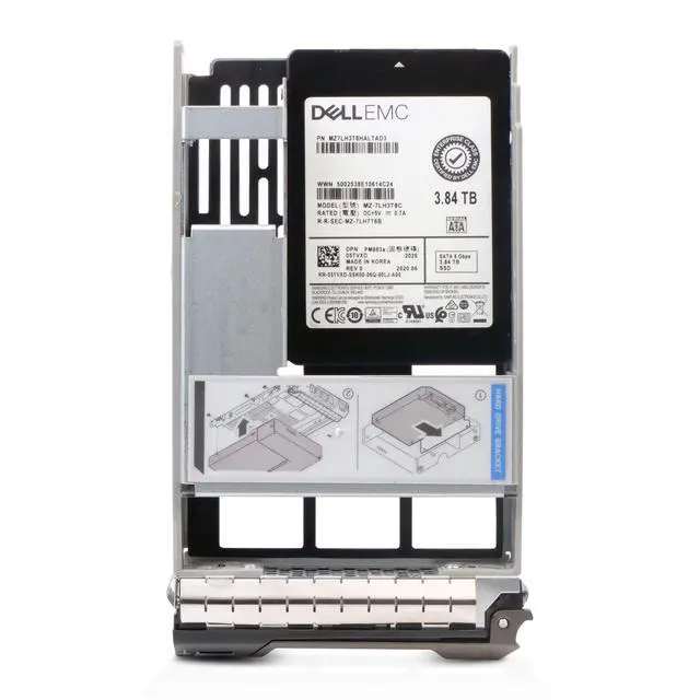 Alt view image 2 of 7 - Dell 3.84TB SATA 6Gb/s 3D TLC 1 DWPD Hybrid 3.5" Enterprise SSD 05TVXD G13