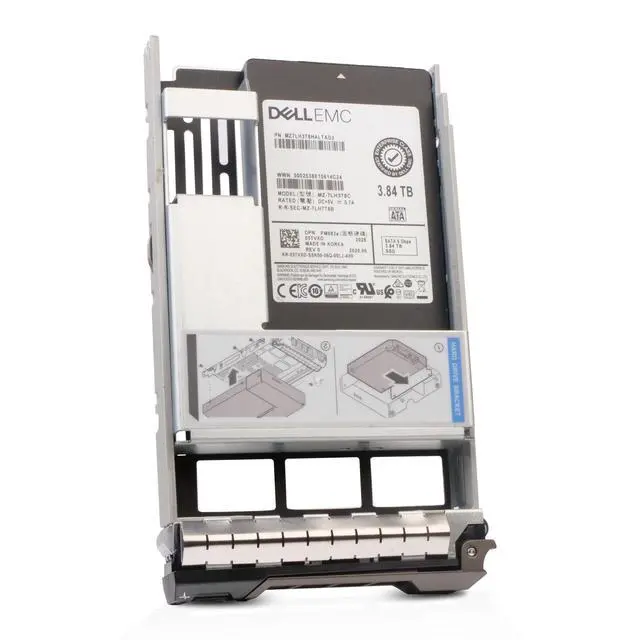 Alt view image 5 of 7 - Dell 3.84TB SATA 6Gb/s 3D TLC 1 DWPD Hybrid 3.5" Enterprise SSD 05TVXD G13