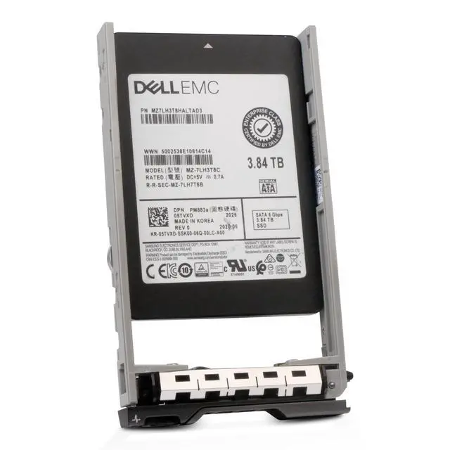 Alt view image 4 of 7 - Dell 3.84TB SATA 6Gb/s 3D TLC 1 DWPD 2.5" Enterprise SSD T55G2 G13