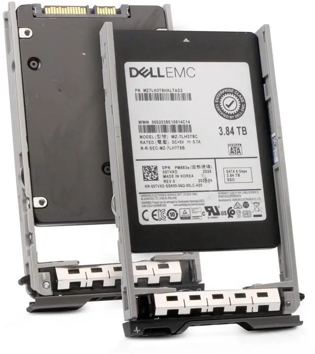 Main image of Dell 3.84TB SATA 6Gb/s 3D TLC 1 DWPD 2.5" Enterprise SSD 0DXVK2 G13