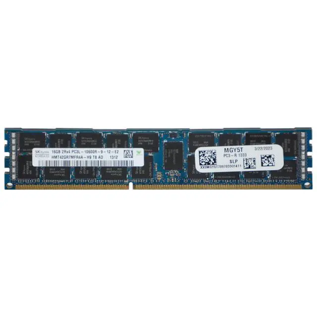 Alt view image 2 of 3 - (NOT FOR HOME PC!) SK Hynix HMT42GR7MFR4A-H9 16GB DDR3L 1333MHz PC3L-10600R ECC Memory MGY5T