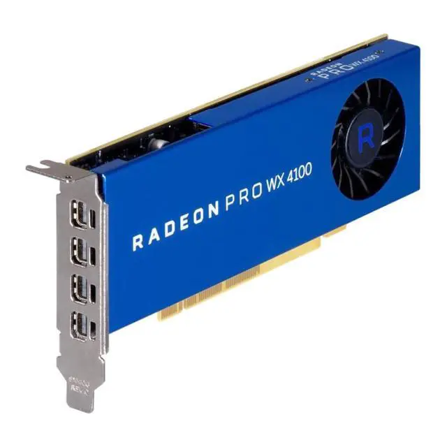 Alt view image 3 of 7 - Dell AMD Radeon Pro WX 4100 4GB GDDR5 Quad Mini Display port Graphics Card HFXTY