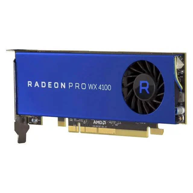 Alt view image 6 of 7 - Dell AMD Radeon Pro WX 4100 4GB GDDR5 Quad Mini Display port Graphics Card HFXTY