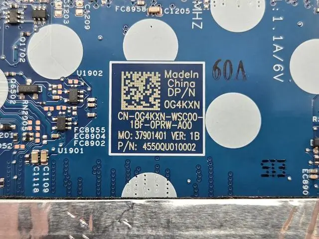 Alt view image 5 of 5 - Dell Inspiron 14 5410 Laptop Motherboard Intel i7-11390H 4-Core DDR4 G4KXN