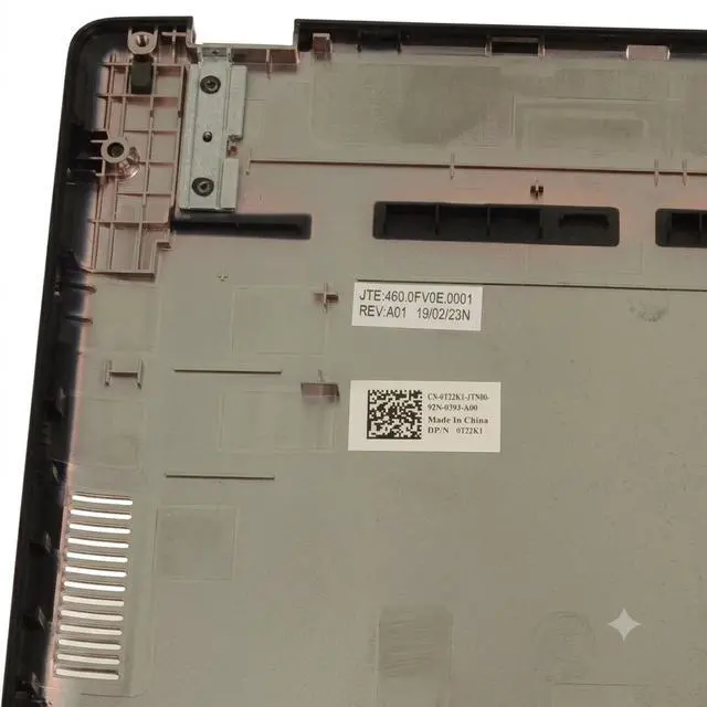 Alt view image 5 of 5 - Dell Latitude 3400 Laptop Bottom Base Assembly Black T22K1