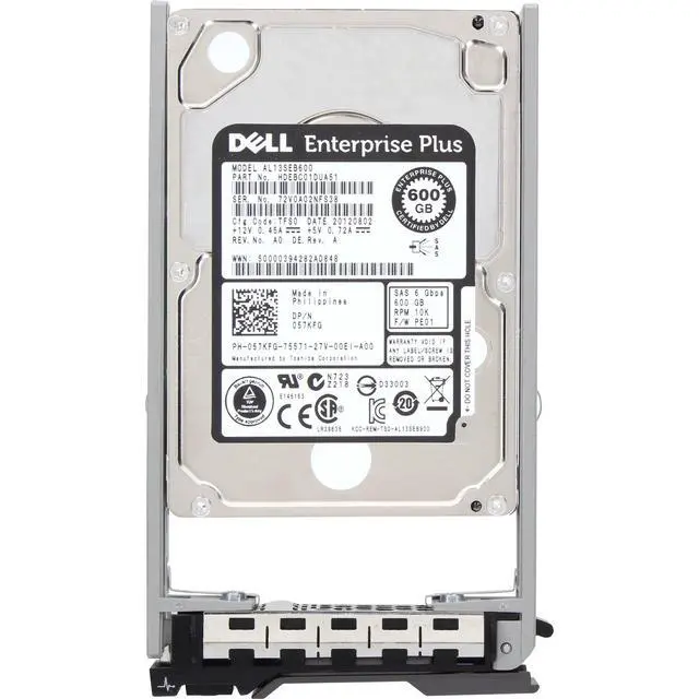 Alt view image 5 of 7 - (NOT FOR HOME PC!) 57KFG Dell Enterprise Plus 600GB 10K 512n 6Gbps SAS 2.5 HDD