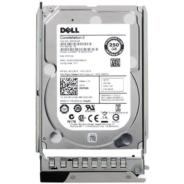 Alt view image 5 of 7 - DNTWD Dell 250GB 7.2K 512n 6Gbps SATA 2.5 HDD Constellation.2