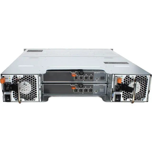 Alt view image 4 of 6 - Dell MD1400 PowerVault Storage Array 12x Trays Redundant EMMs