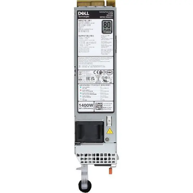 Alt view image 5 of 7 - 7PV05 Dell 16G 1400W 80+ Titanium 60mm PSU