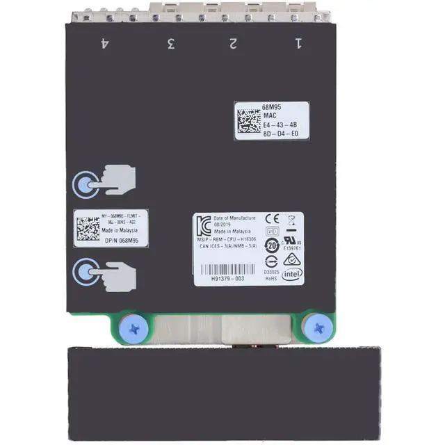 Alt view image 5 of 7 - 68M95 Dell Intel X710 Quad Port 10GbE SFP+ rNDC