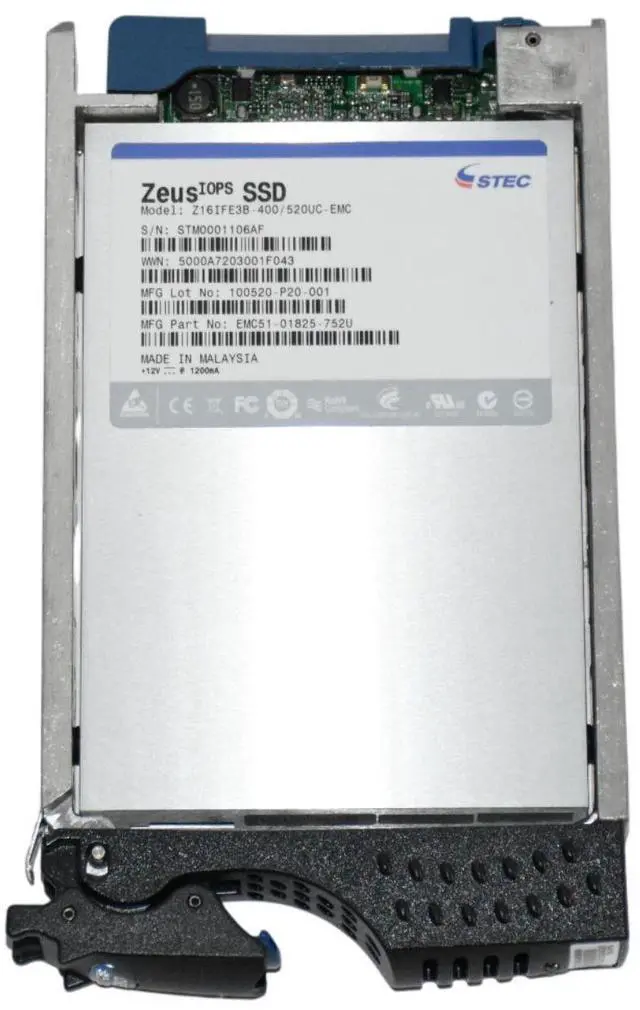 Main image of STEC ZeusIOPS 400GB 4Gb/s Fiber Channel SLC Solid State Drive 3.5" 005048999