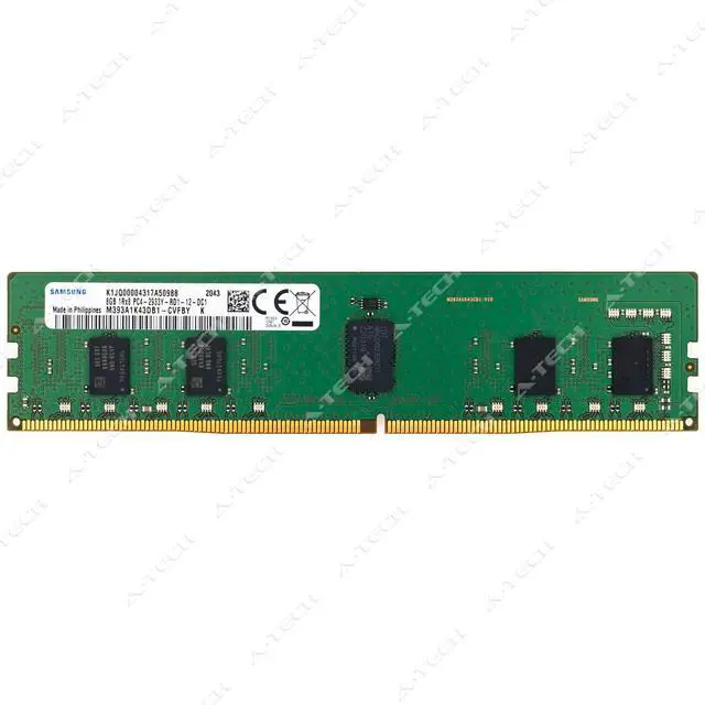 Main image of (NOT FOR HOME PC!) Samsung 8GB DDR4 2933 MHz PC4-23400 ECC RDIMM Server Memory RAM M393A1K43DB1-CVF