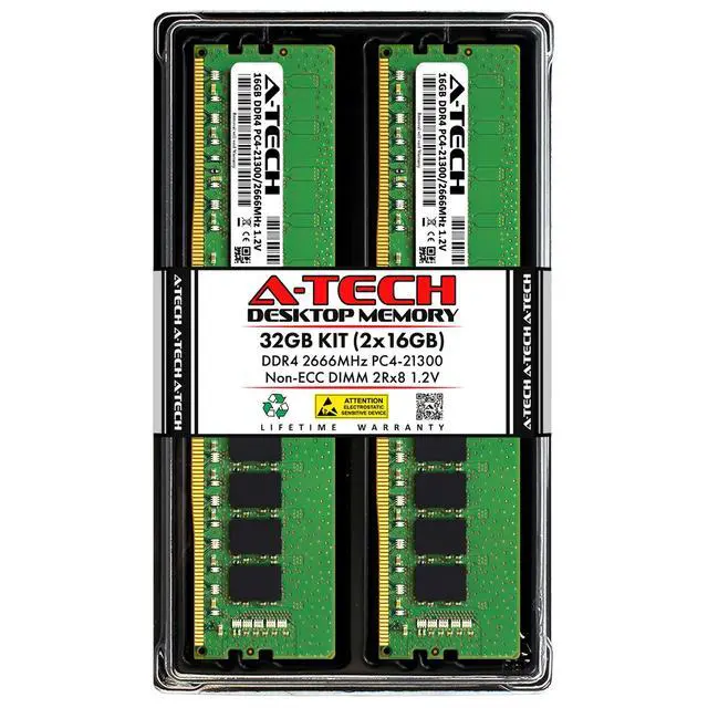 Main image of 32GB 2x 16GB DDR4-2666 Dell Alienware Area-51 R5 Area-51 R6 Aurora R7 Memory RAM