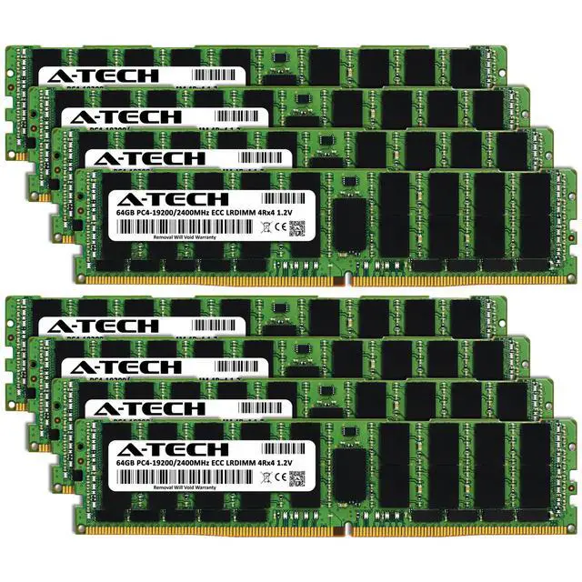 Alt view image 2 of 5 - 512GB 8x 64GB PC4-2400 LRDIMM ASRock Rack ROMED8-2T Memory RAM