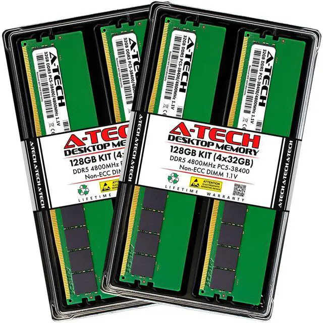 Main image of 128GB 4x 32GB DDR5-4800 ASRock B650D4U B650D4U-2L2T/BCM W680D4U-2L2T Memory RAM