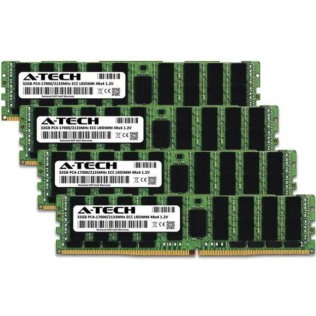 Alt view image 2 of 5 - 128GB 4x 32GB PC4-2133 LRDIMM Dell PowerEdge R630 R740 R830 R940 T640 Memory RAM