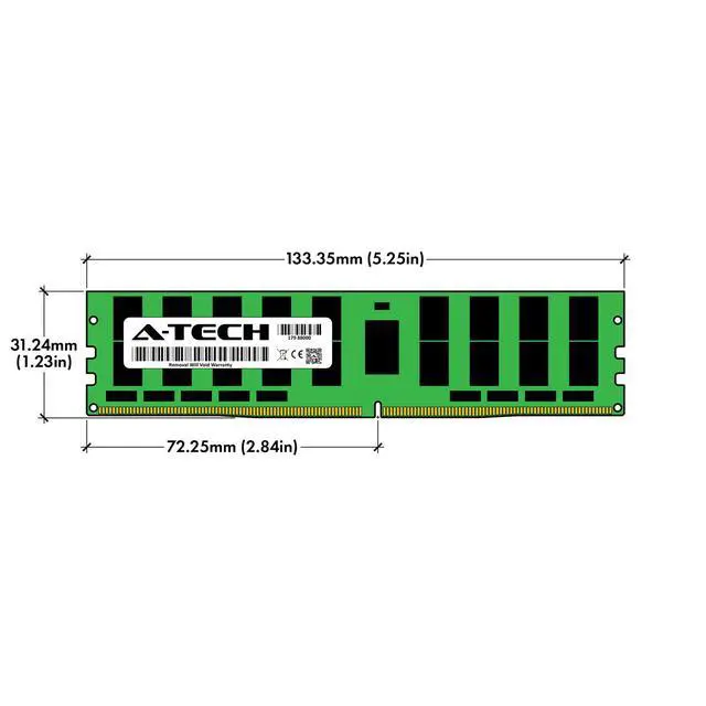 Alt view image 3 of 5 - 256GB 8x 32GB PC4-2133 LRDIMM Dell Precision R7910 T5810 T7810 T7910 Memory RAM