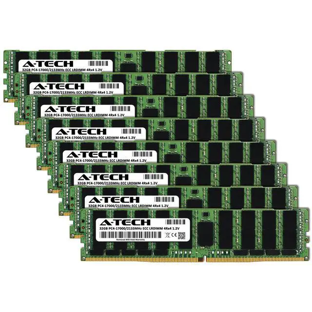 Alt view image 2 of 5 - 256GB 8x 32GB PC4-2133 LRDIMM Dell Precision R7910 T5810 T7810 T7910 Memory RAM