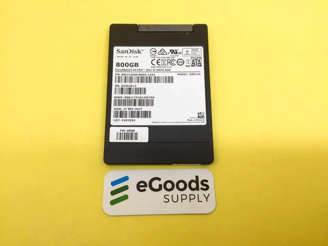 Main image of SanDisk CloudSpeed Ultra 800GB SATA 6Gb/s 2.5in Internal SSD SDLF1DAM-800G-1HA1