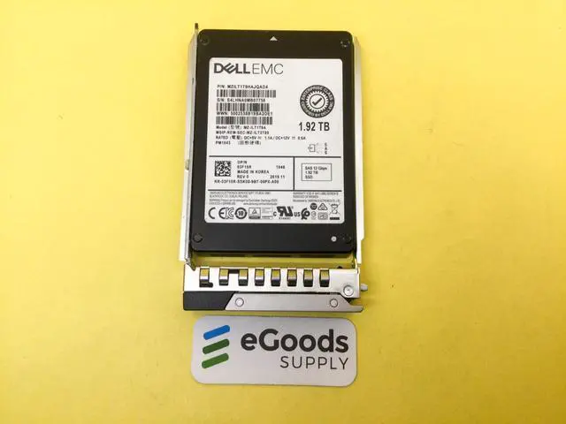 Main image of (NOT FOR HOME PC!) 3F15R Dell 1.92TB SAS 12Gbps Read Intensive 2.5'' SSD 03F15R MZ-ILT1T9A