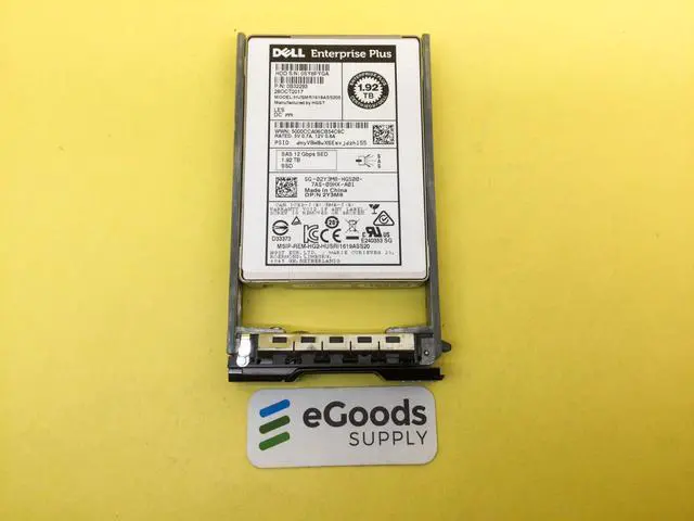 Alt view image 2 of 3 - (NOT FOR HOME PC!) 2Y3M8 Dell Compellent 1.92TB SAS 12Gb/s RI 2.5in SED SSD 02Y3M8 HUSMR1619ASS205