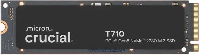 Main image of Crucial T710 1TB NVMe M.2 2280 Internal SSD PCIe Gen 5.0 Up to 14,900MB/s