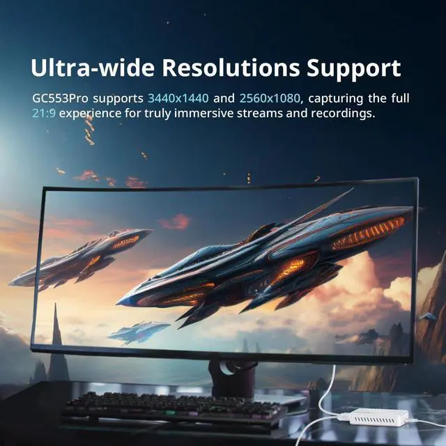 Alt view image 5 of 7 - AVerMedia GC553Pro Live Gamer ULTRA S 4K HDMI, USB 3.2 Video Capture Card, Black